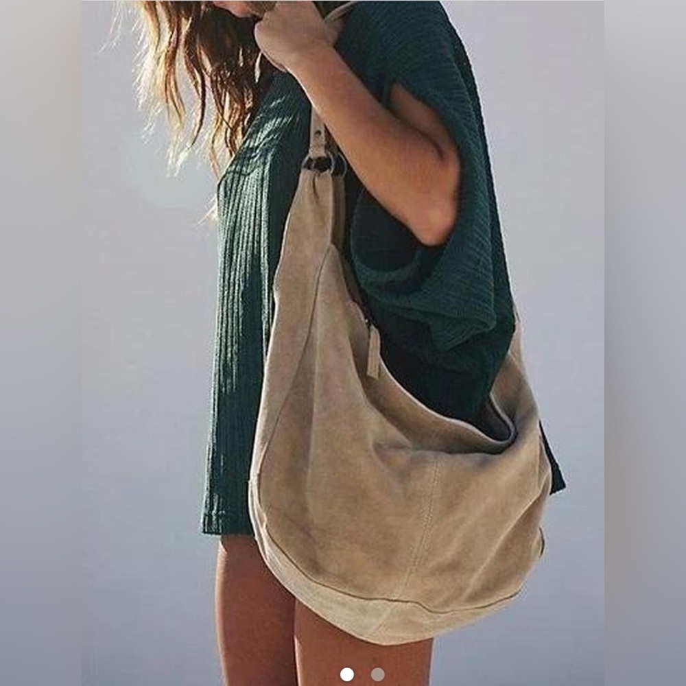 Free People Roma Suede Tote Bag